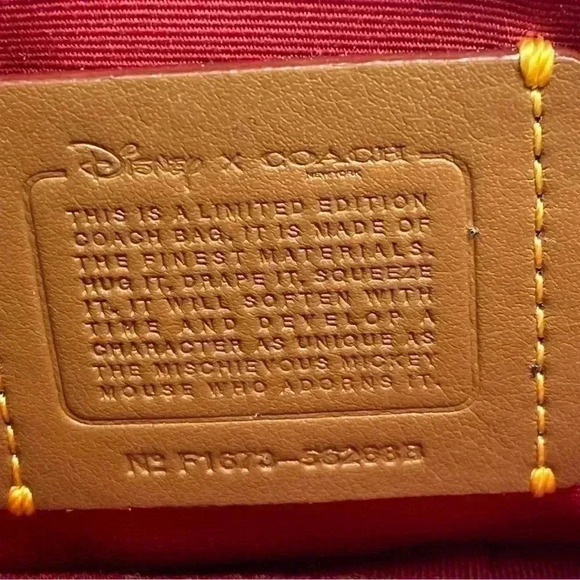 Disney X Coach Mickey Mouse Small Black Crossbody LIMITED EDITION Leather Bag - Picture 12 of 12